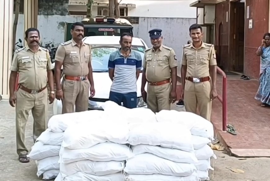 மூட்டை மூட்டையாக குட்கா பறிமுதல்... ராஜஸ்தான் இளைஞர் கைது... ஜெயங்கொண்டம் போலீசார் அதிரடி...