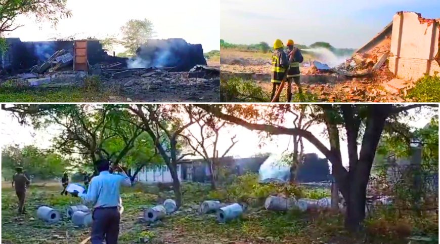 சிவகாசி பட்டாசு ஆலையில் மீண்டும் வெடிவிபத்து.. இடிந்து தரைமட்டமான 3 அறைகள்