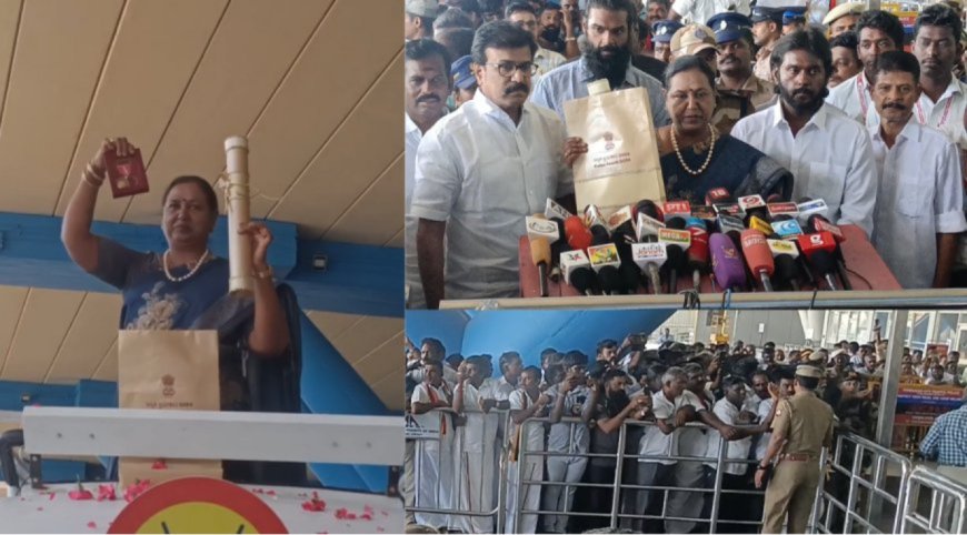 விமான நிலையத்தில் பேரணி... தேர்தல் நடத்தை விதிகளை மீறல்... தேமுதிகவினர் மீது வழக்குப்பதிவு