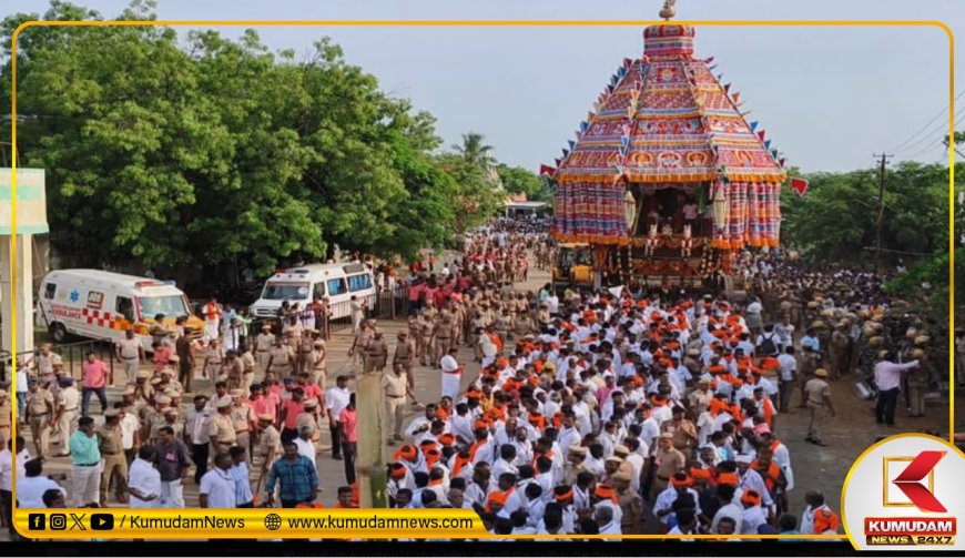 கண்டதேவி தேரோட்டம்.. 17 ஆண்டுகளுக்குப் பின் ஆடி அசைந்து உலா வந்த திருத்தேர்.. உற்சாகத்தில் மக்கள்