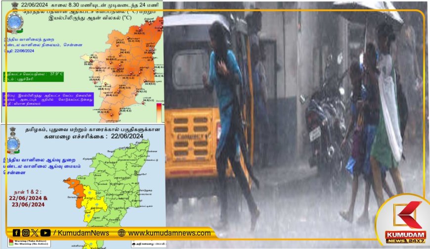 பகலில் சுட்டெரிக்கும் வெயில்.. மாலையில் ஜில்லென்று பெய்யும் மழை.. எச்சரிக்கும் வானிலை மையம்