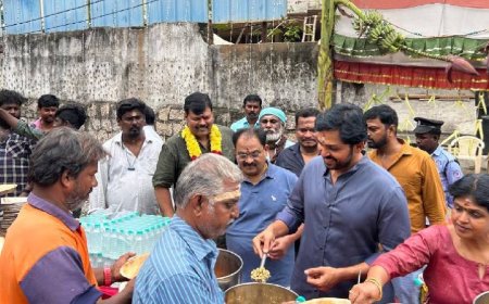 நடிகர் சங்கத்தில் விநாயகர் சதுர்த்தி..  நடிகர் கார்த்திக்கு பரிவட்டம் - விஷால் வரலையே ஏன்?