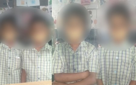 மாணவர்கள் வாயில் பிளாஸ்திரி- அத்துமீறிய தலைமை ஆசிரியர் 