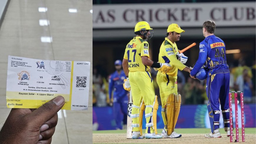 CSK vs MI: தோனியின் என்ட்ரி காண கள்ளச்சந்தையில் ஐபிஎல் டிக்கெட்.. வசமாக மாட்டிய 11 பேர்!