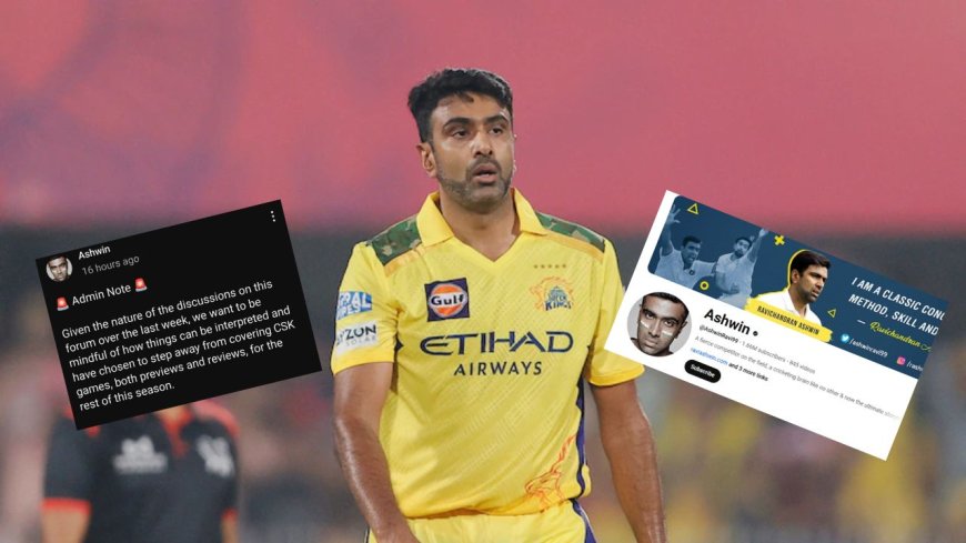 Ashwin: ஐபிஎல் முடியும் வரை CSK குறித்து பேசமாட்டோம்... சர்ச்சைகளால் அஸ்வின் எடுத்த முடிவு