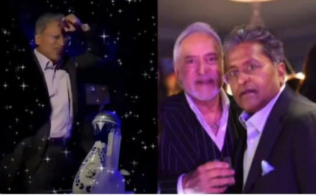 லண்டனில் லலித் மோடி பிறந்தநாள் : விஜய் மல்லையா கூத்தாட்டம் - வைரலாகும் வீடியோ
