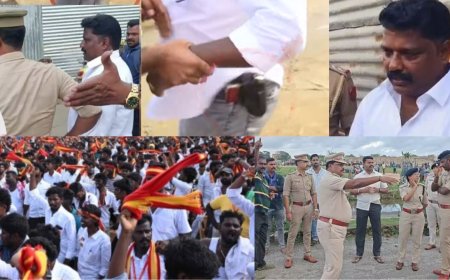 தவெக தலைவர் விஜய் உயிருக்கு அச்சுறுத்தல் ? : புதுச்சேரி கூட்டத்திற்கு துப்பாக்கியுடன் வந்த நபரால் பரபரப்பு