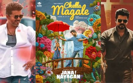 'ஜனநாயகன்' 3-வது சிங்கள் 'செல்ல மகளே...'  நாளை வெளியாகிறது:  விஜய் ரசிகர்கள் உற்சாகம் 