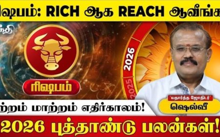 2026 புத்தாண்டுப் பலன்கள்! தினந்தோறும் ஒரு ராசிபலன் 
