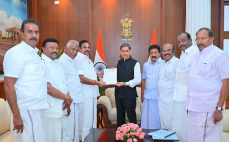 ரூ 4 லட்சம் கோடி ஊழல்: ஆளுநர் சந்தித்து திமுக மீது எடப்பாடி பழனிசாமி புகார் மனு
