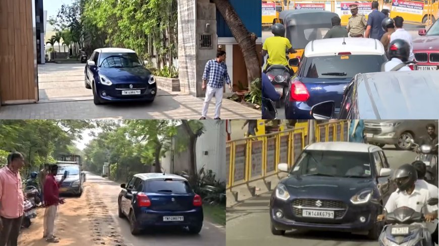 தவெக தலைவர் விஜய் பயணம் செய்த  காரை தடுத்து நிறுத்திய போலீசார் ஏன் தெரியுமா?