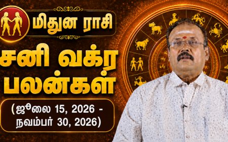 மிதுனம் ராசிக்கான சனி வக்ர பலன்கள்! - யதார்த்த ஜோதிடர் ஷெல்வீ